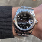Seiko Mod DateJust Arábigo  - Negro