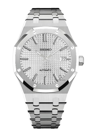 Seiko Mod Royal Oak - Blanco