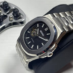 Seiko Mod Nautilus Open Movement - Negro