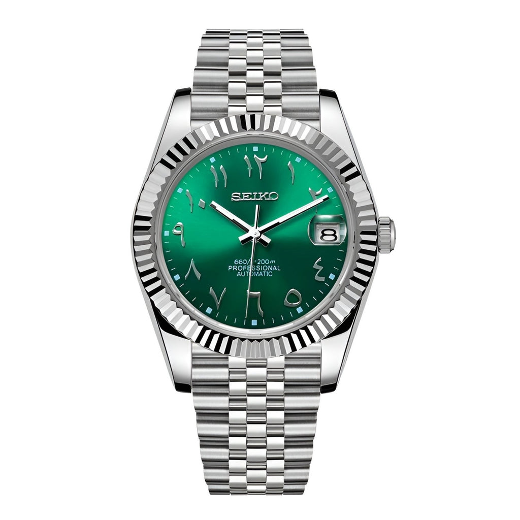 Seiko Mod DateJust Arábigo  - Verde