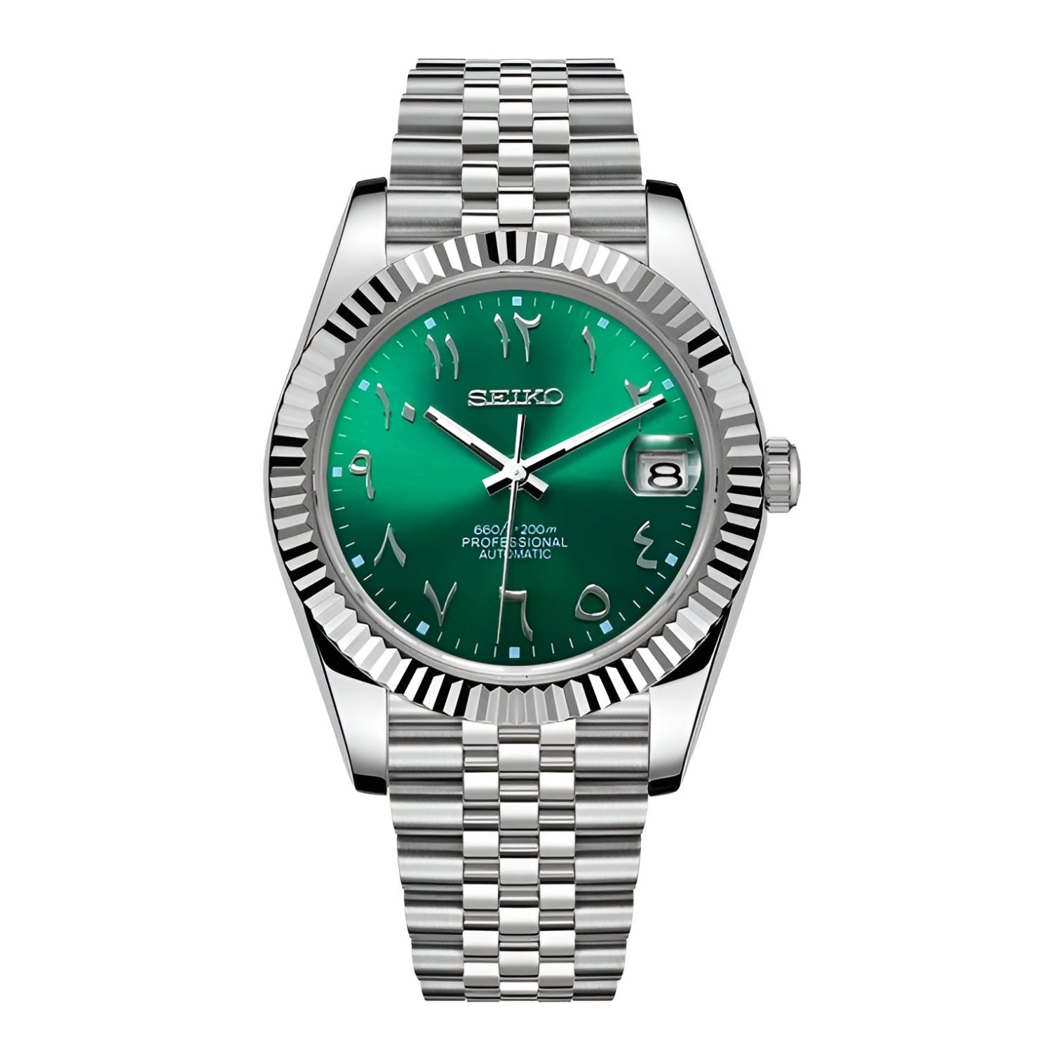 Seiko Mod DateJust Arábigo  - Verde