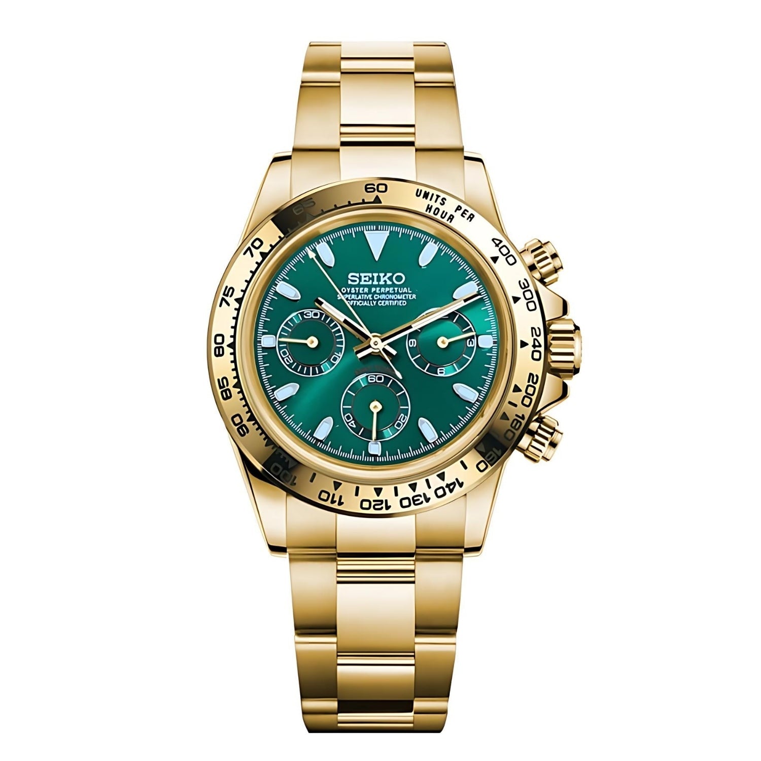 Seiko Mod Daytona Oro - Verde