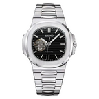 Seiko Mod Nautilus Open Movement - Negro