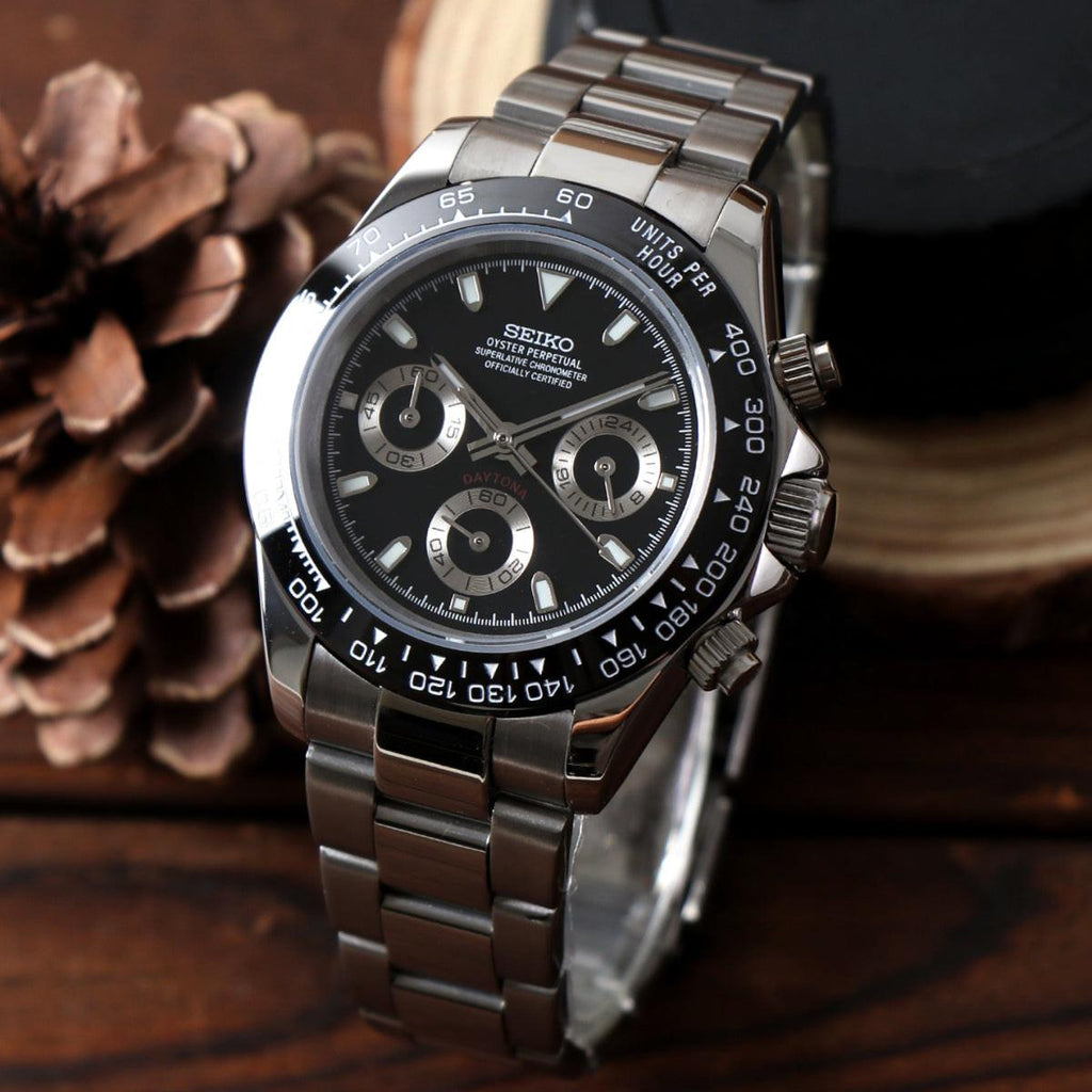 Seiko Mod Daytona - Black Panda