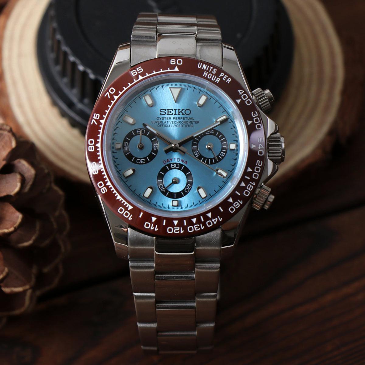 Seiko Mod Daytona - Platinum