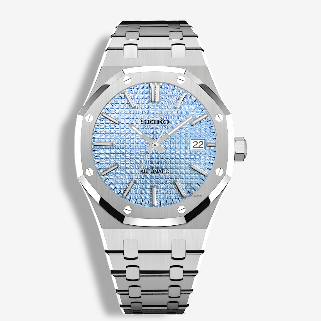 Seiko Mod Royal Oak - Azul Hielo